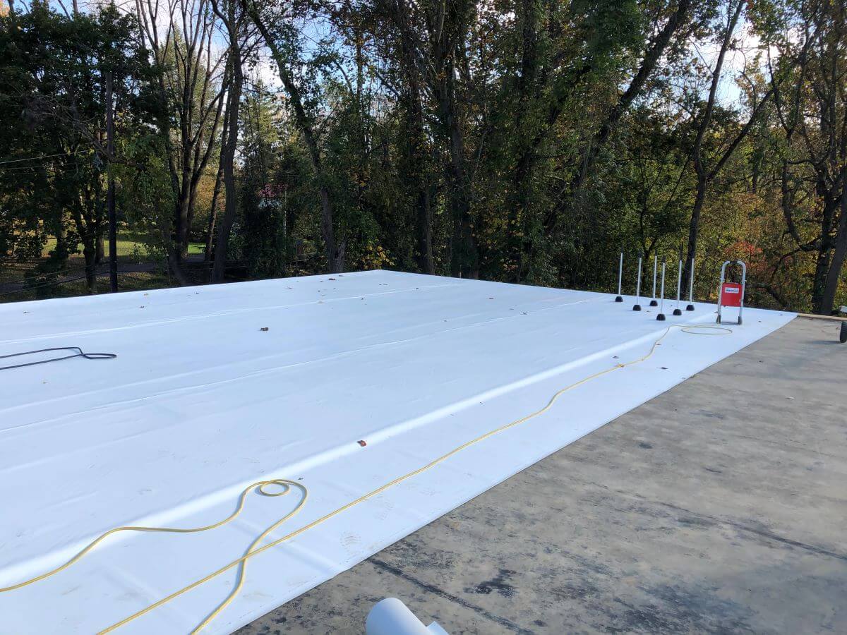 Example of a PVC Flat Roof Membrane | getflatroofing.com 