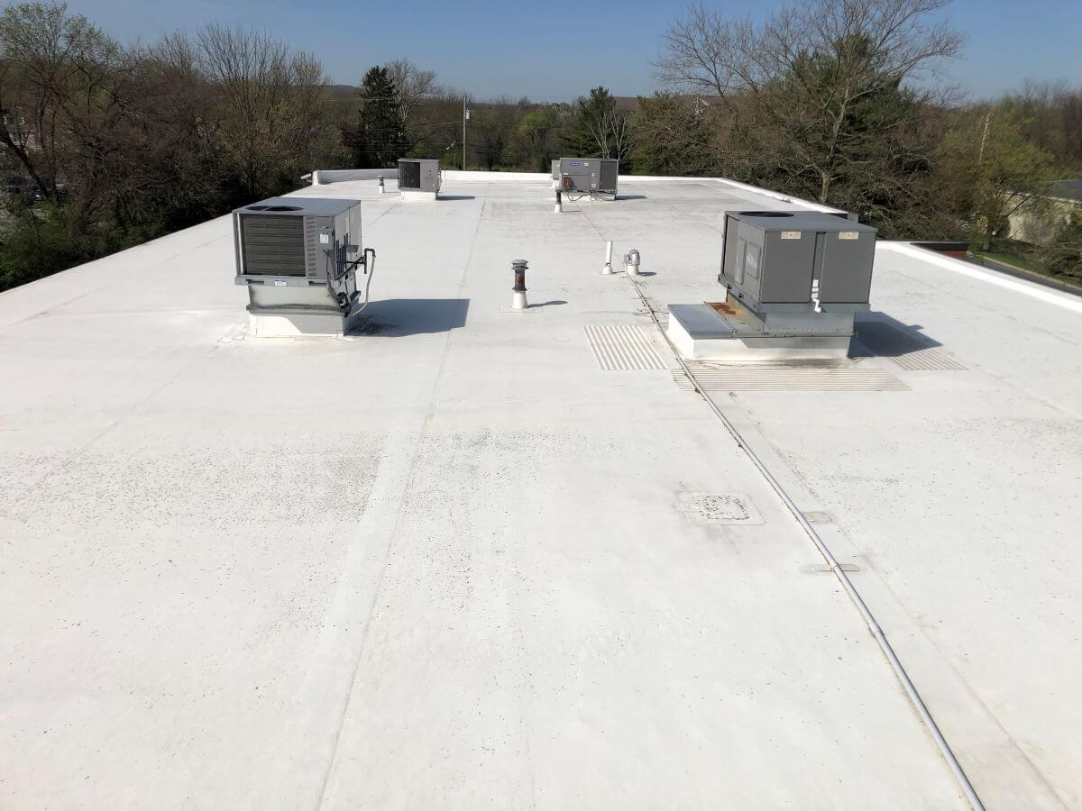 Example of a TPO Flat Roof Membrane | getflatroofing.com 