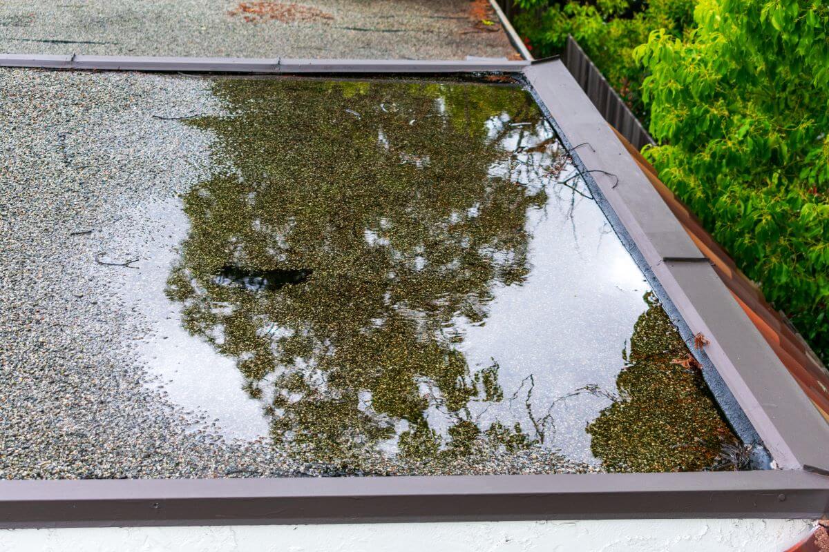 Standing Water on Flat Roof  | getflatroofing.com