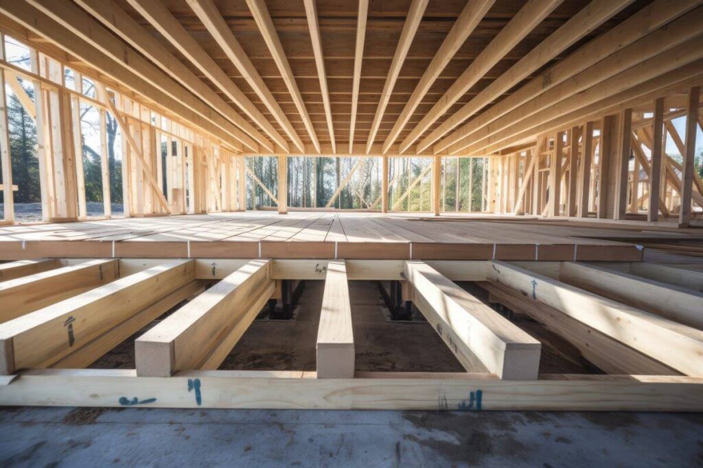 An example wooden floor joist 